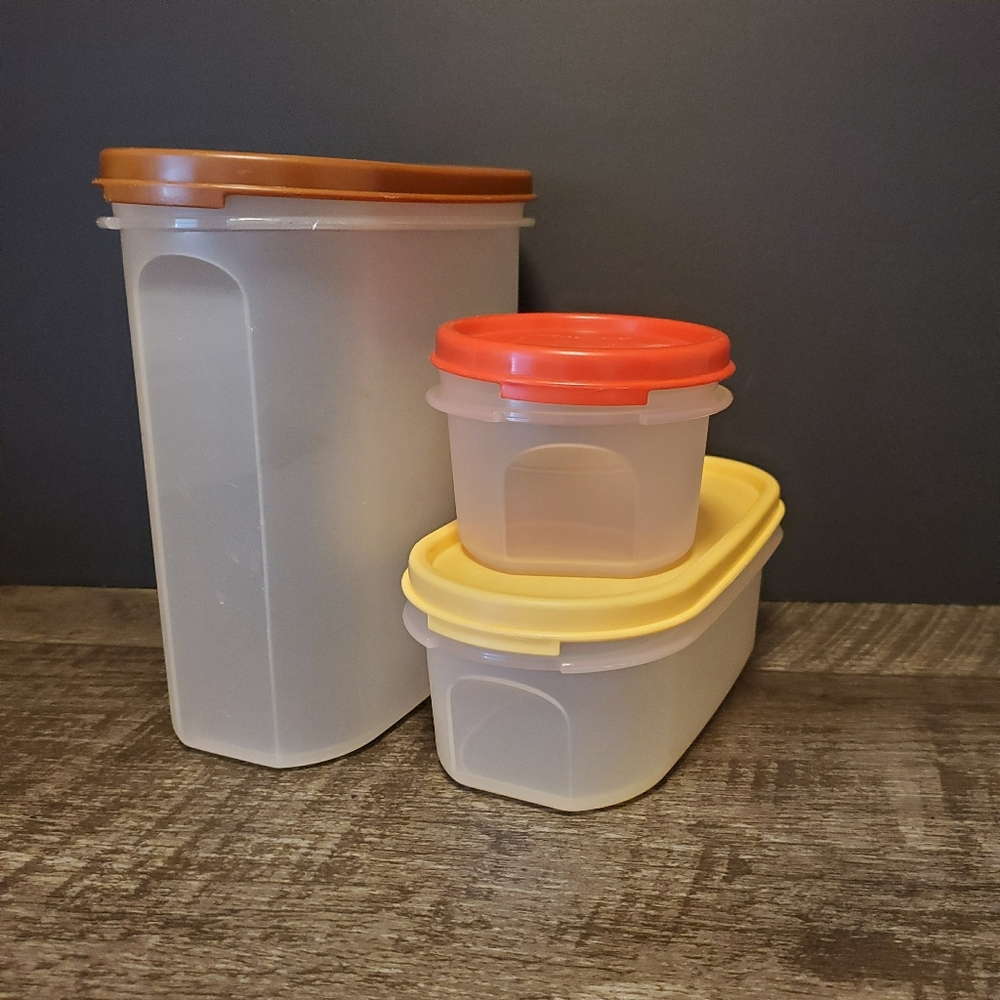 Vintage Tupperware Modular Plastic Food Storage Container Sets